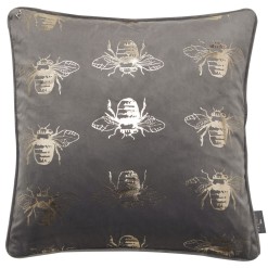 Mini Bees Gold Foil Cushion